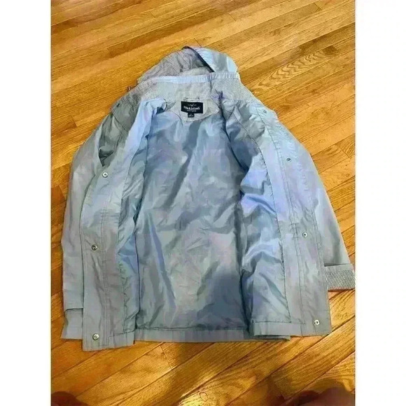Mackintosh New England Women's Lightweight Sky Blue Jacket Size S with Hood - Picture 2 of 9